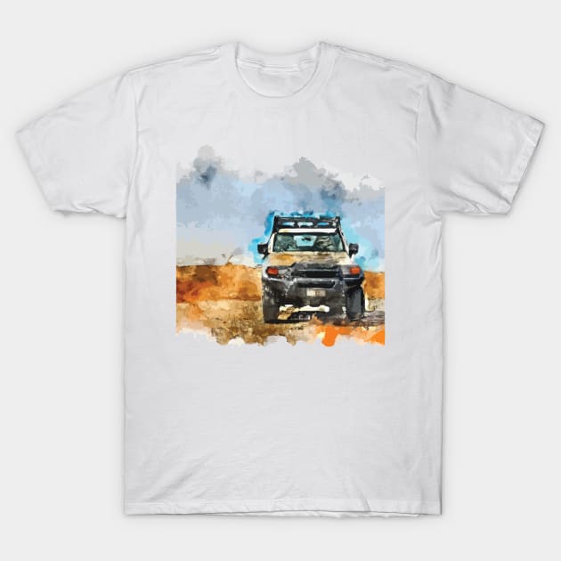 Toyota FJ Cruiser at Huautla De Jimenez, Oaxaca, Mexico T-Shirt by OFFROAD-DESIGNS